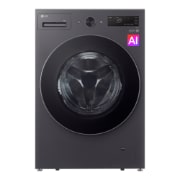Vista frontal de Lavadora LG Carga Frontal 20Kg Gris Grafito AIDD™ Compacta WO20EGNTS6P
